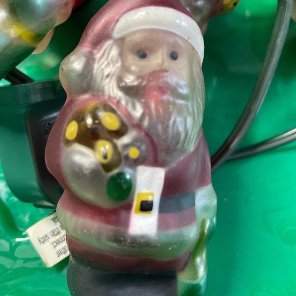 Kurt Adler Nostalgic Glass Light Santa Claus Christmas Tree String of Lights - Picture 1 of 6